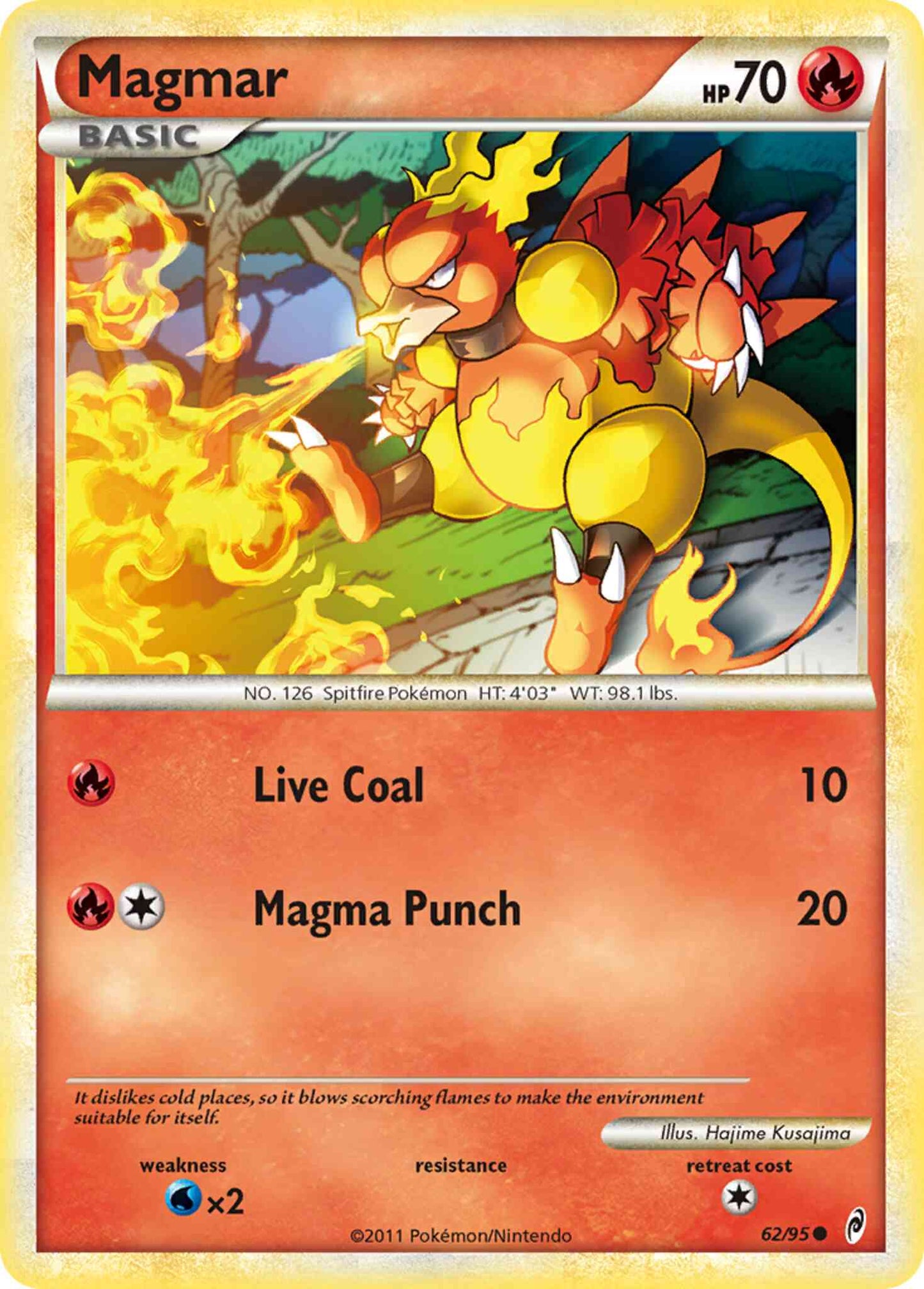 Magmar - 62/95 - Common [col1-62] [Reverse Holo]