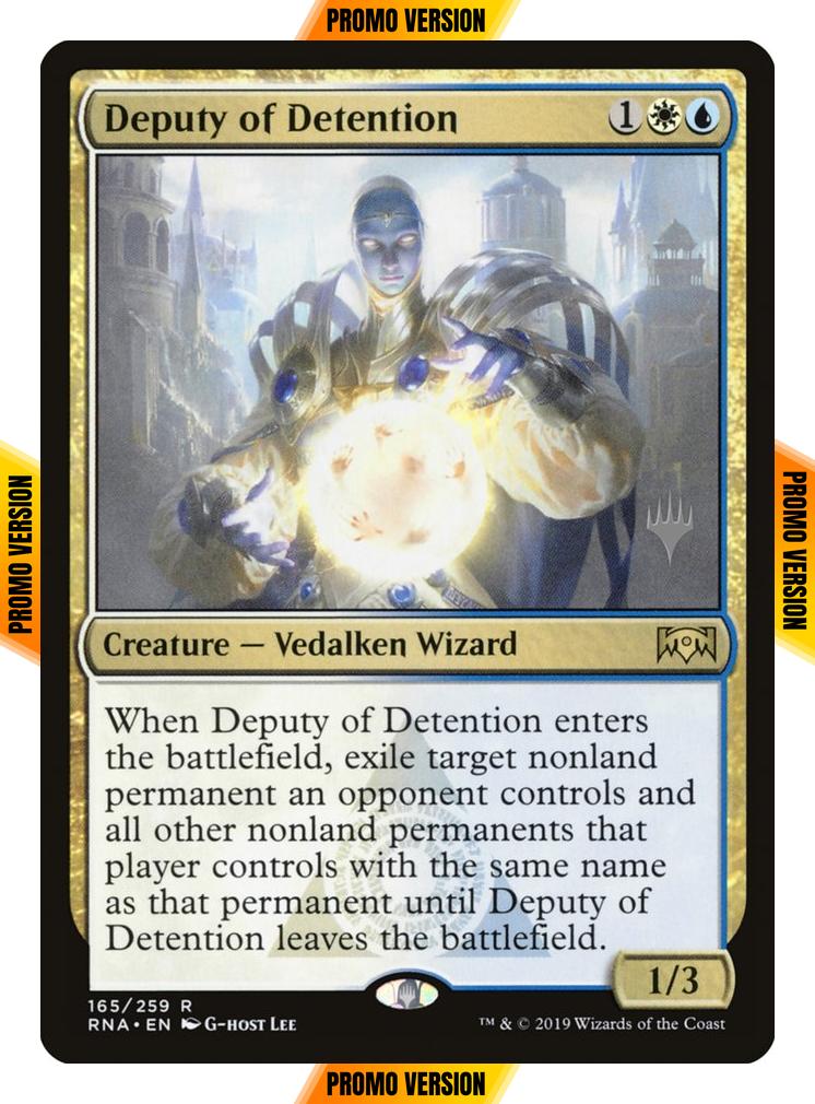 Deputy of Detention [165p] [Promo Pack] [Ravnica Allegiance Promos] [Non-Foil]