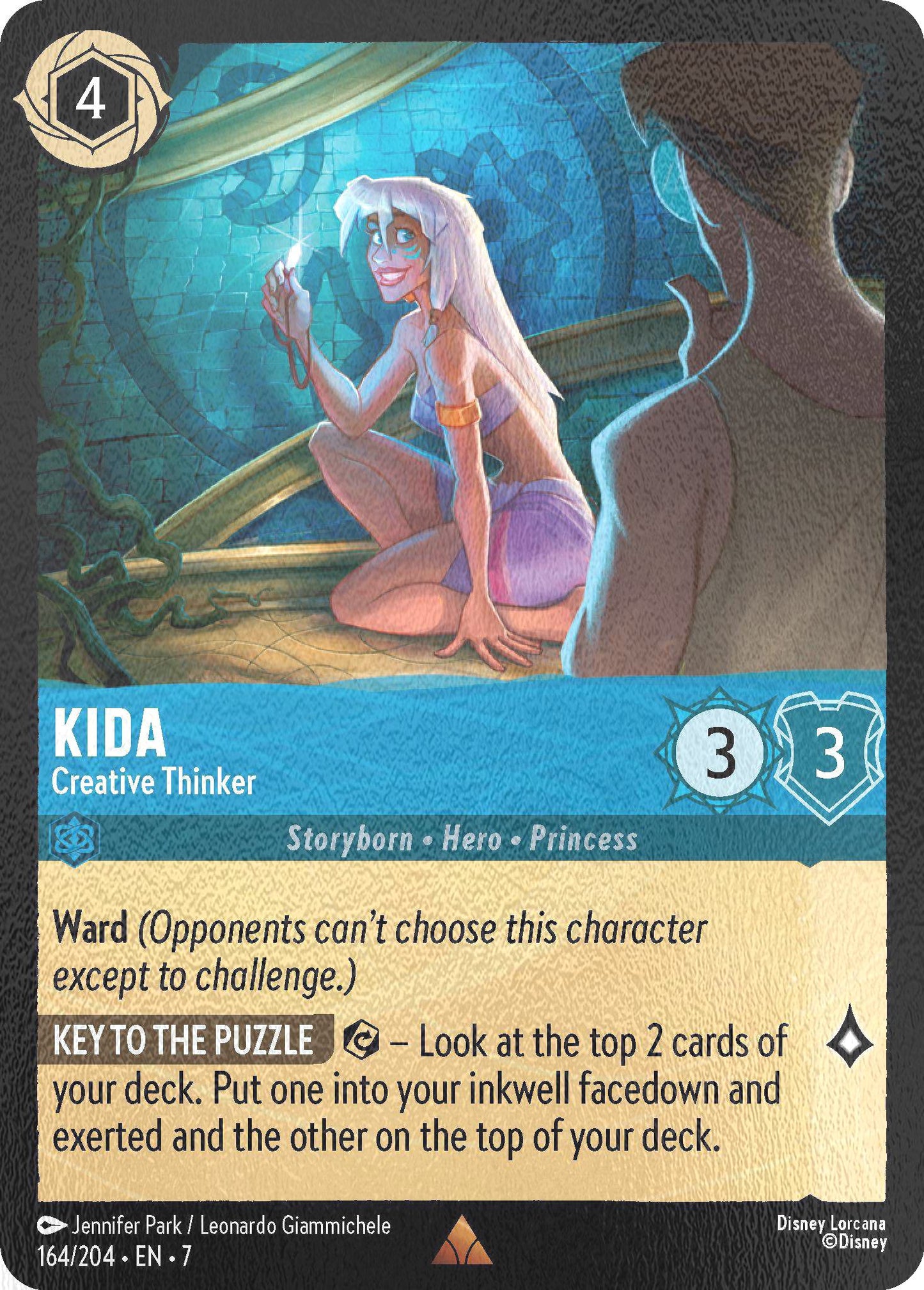 Kida - Creative Thinker - 164/204 [Archazia's Island] [Cold Foil]