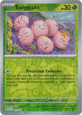 Exeggcute - 001/191 - Common [sv08-001] [Reverse Holo]