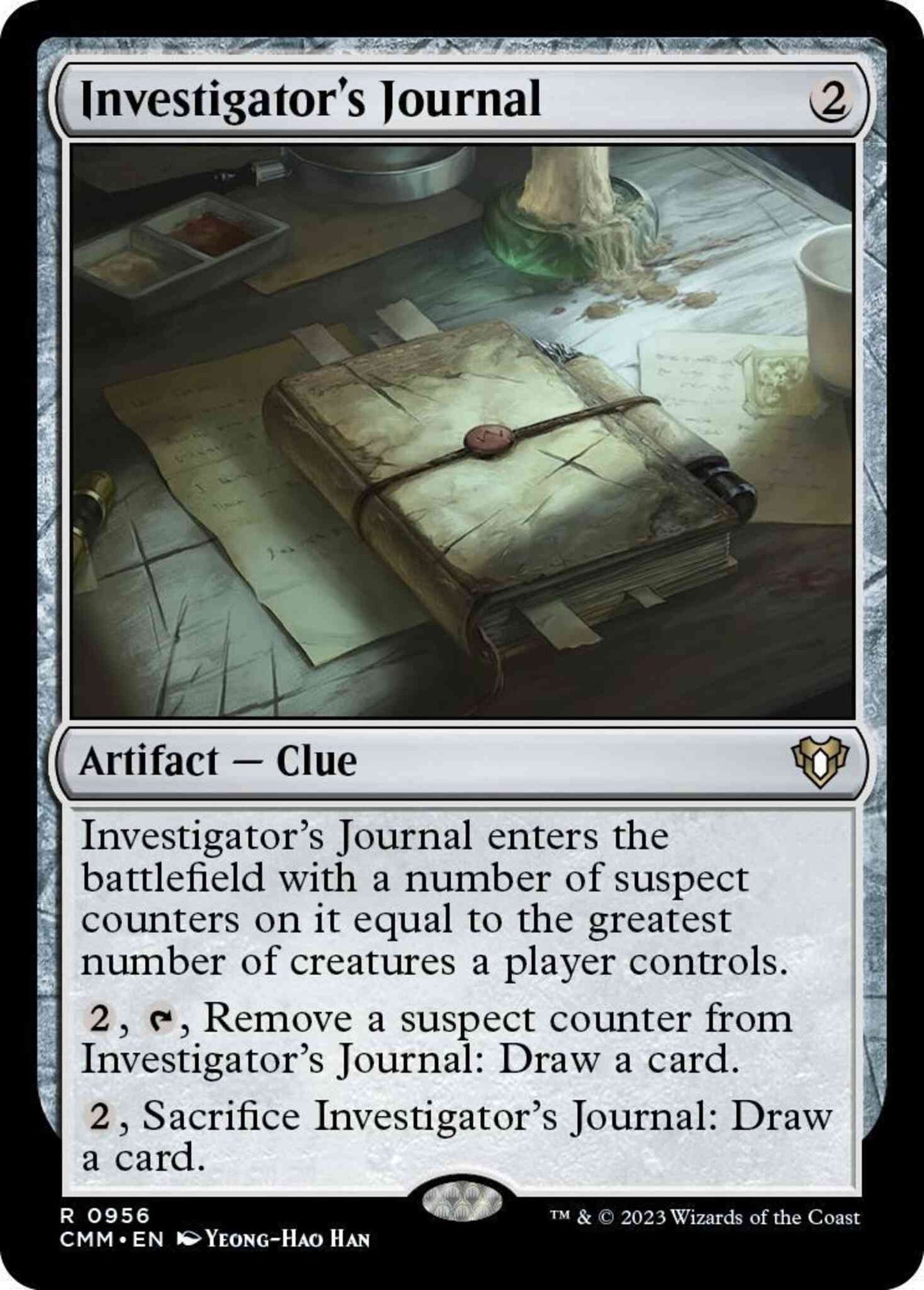 Investigator's Journal [956] [Commander Masters] [Non-Foil]