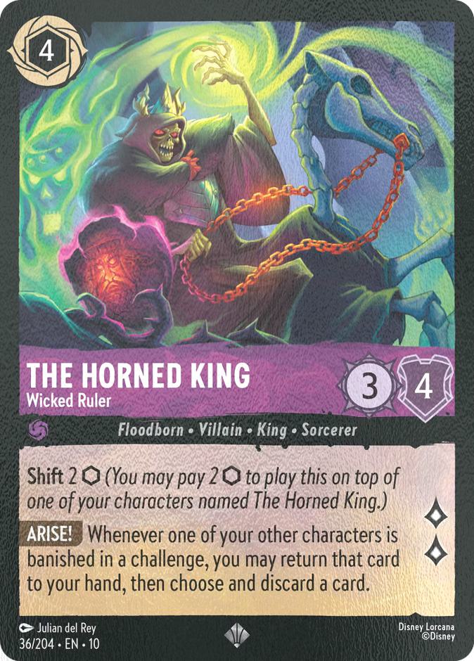 The Horned King - Wicked Ruler - 36/204 [Whispers in the Well] [Cold Foil]