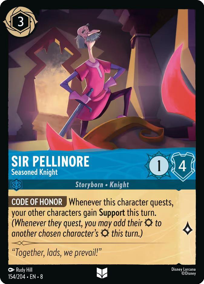 Sir Pellinore - Seasoned Knight - 154/204 [Reign of Jafar] [Non-Foil]