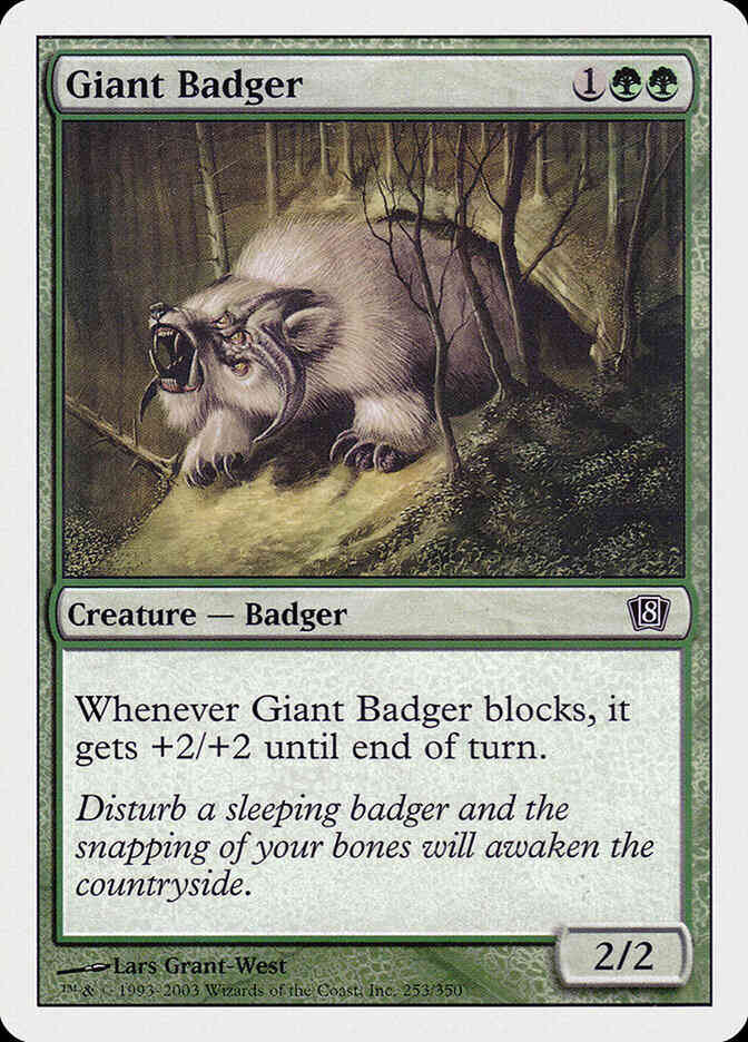 Giant Badger [253] [Eighth Edition] [Non-Foil]