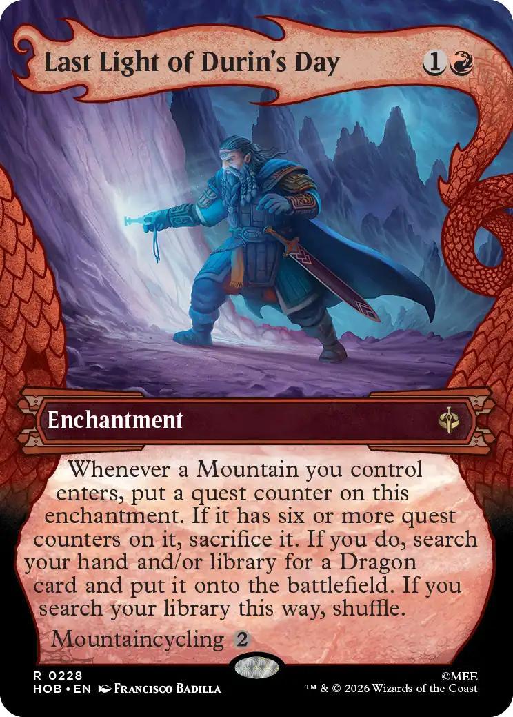 Last Light of Durin's Day [228] [Borderless] [Dragon Hoard] [The Hobbit] [Non-Foil]
