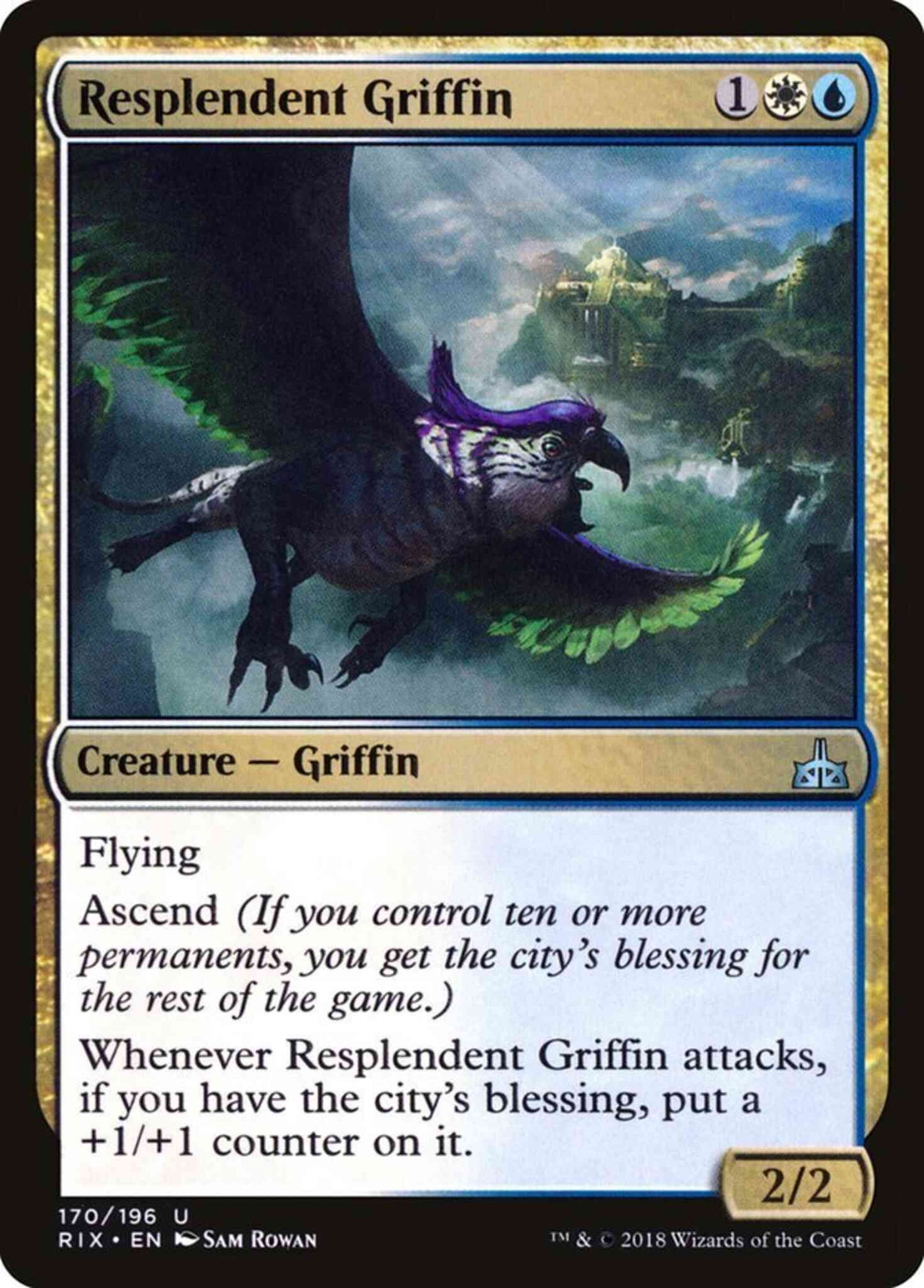 Resplendent Griffin [170] [Rivals of Ixalan] [Non-Foil]