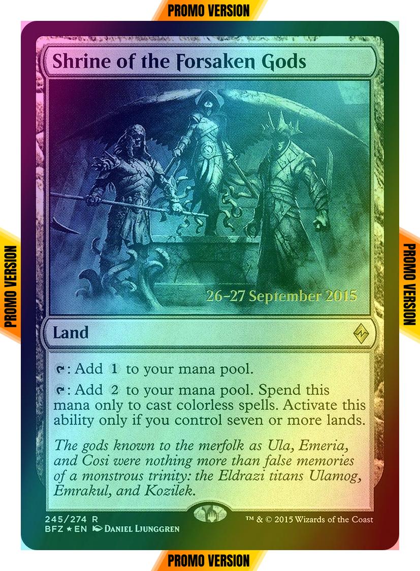 Shrine of the Forsaken Gods [245s] [Prerelease] [Battle for Zendikar Promos] [Foil]