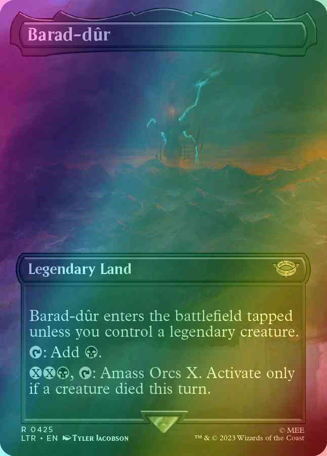 Barad-dûr [425] [Borderless] [The Lord of the Rings: Tales of Middle-earth] [Foil]