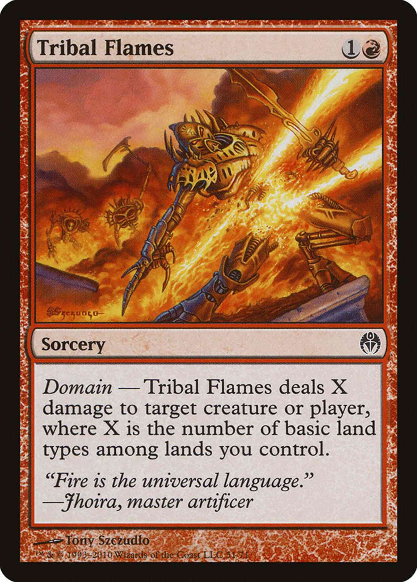 Tribal Flames [51] [Duel Decks Phyrexia vs the Coalition] [Non-Foil]
