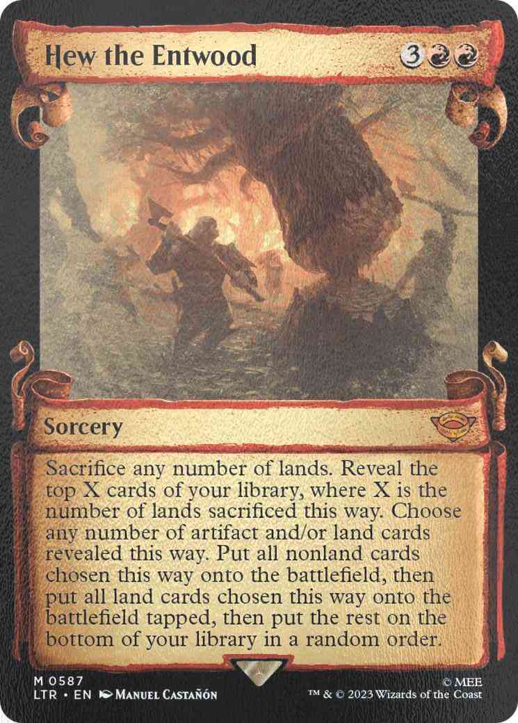 Hew the Entwood [587] [Scrolls Showcase] [The Lord of the Rings: Tales of Middle-earth] [Silver Foil]