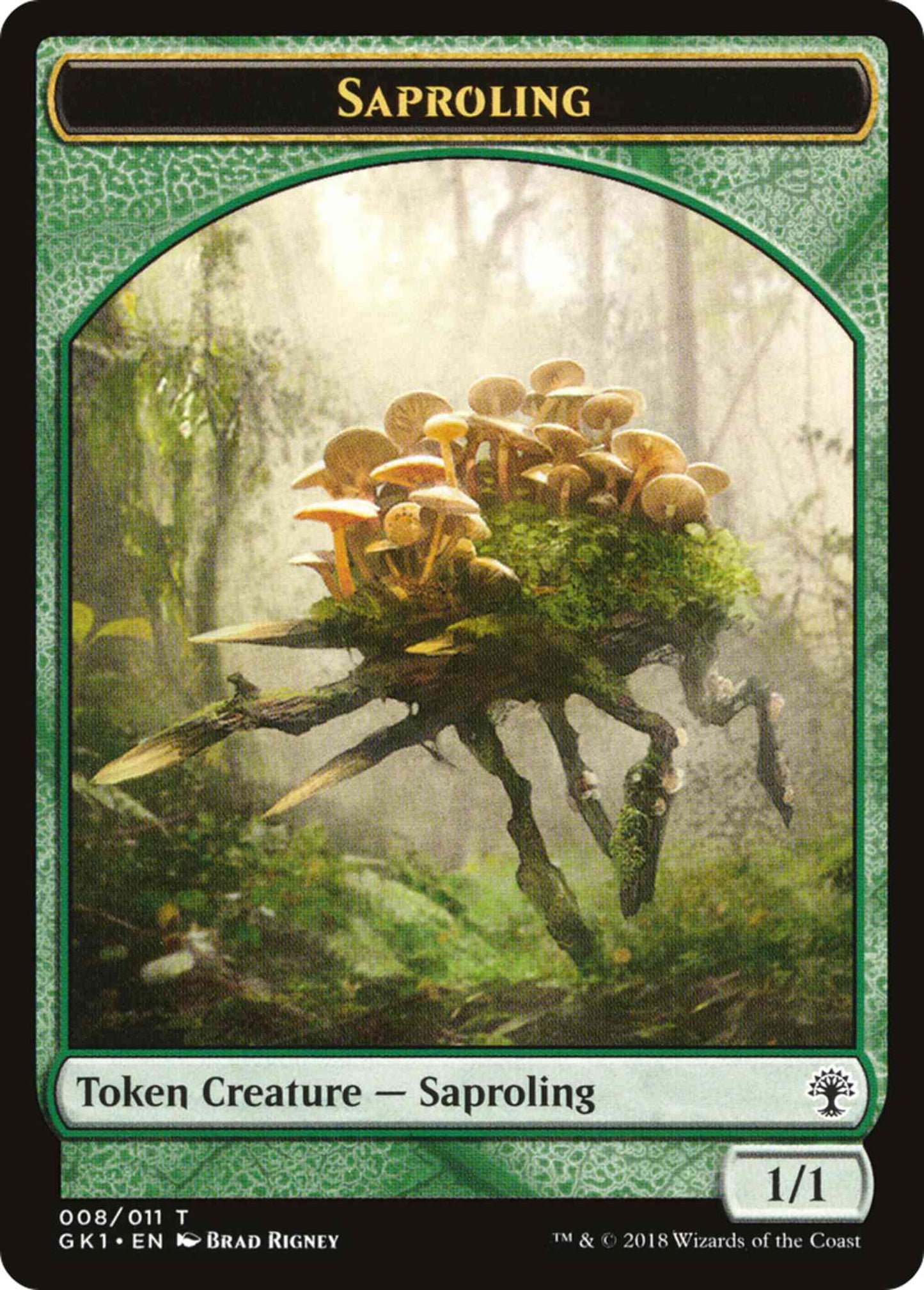 Saproling Token (09) // Wurm Token (08) [09] [GRN Guild Kit Tokens] [Non-Foil]