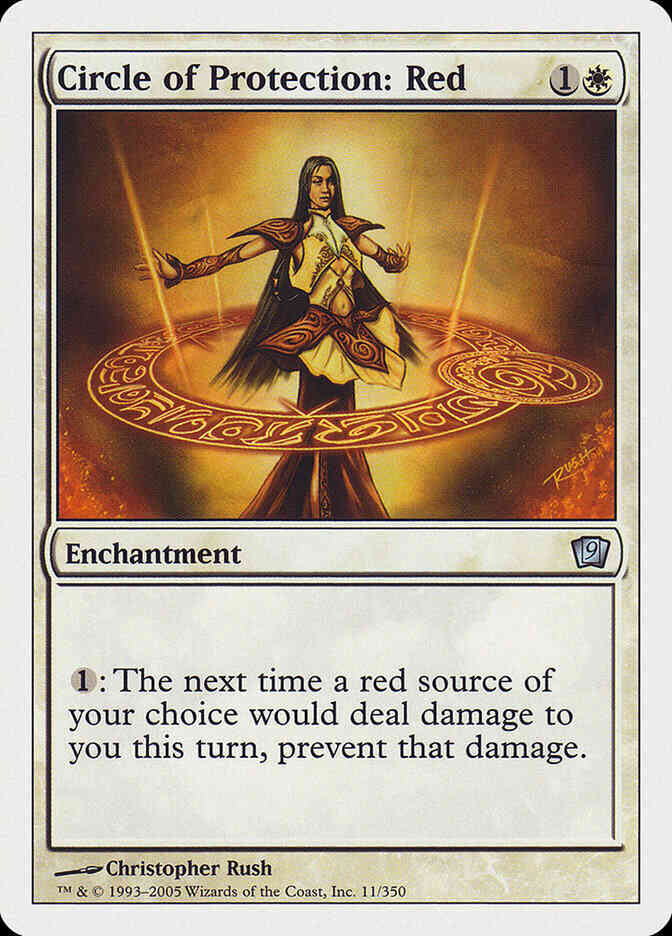 Circle of Protection: Red [11] [Ninth Edition] [Non-Foil]