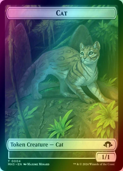 Cat Token (04) // Phyrexian Germ Token (16) [Modern Horizons 3: Tokens] [Foil]