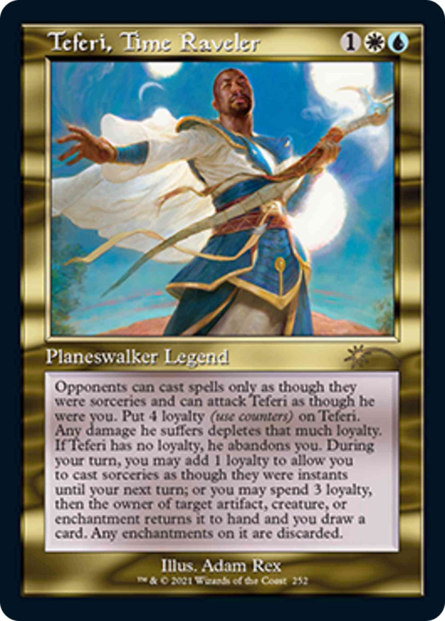Teferi, Time Raveler [0252] [Retro Frame] [Teferi's Time Trouble] [Secret Lair Drop] [Non-Foil]
