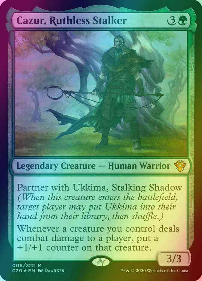 Cazur, Ruthless Stalker [5] [Commander 2020] [Foil]
