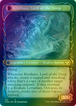 Runo Stromkirk // Krothuss, Lord of the Deep [316] [Fang Frame Showcase] [Innistrad: Crimson Vow] [Foil]