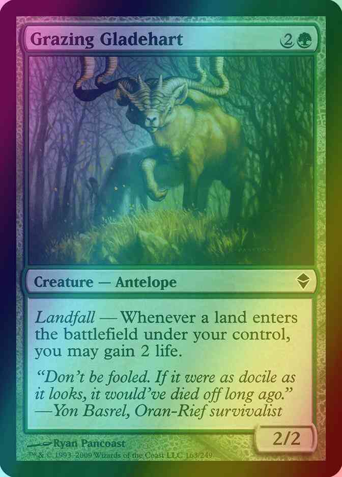 Grazing Gladehart [163] [Zendikar] [Foil]