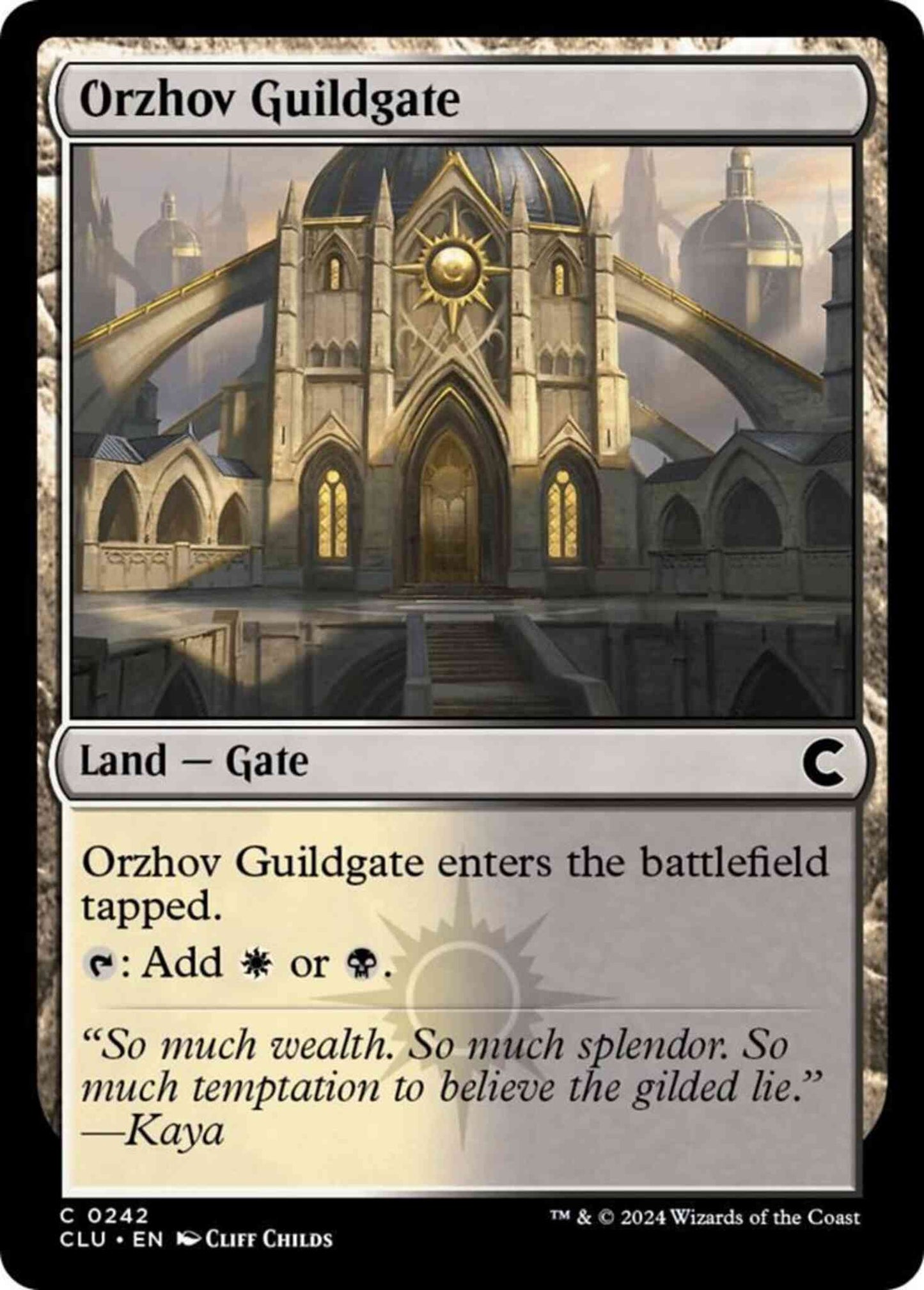 Orzhov Guildgate [242] [Ravnica: Clue Edition] [Non-Foil]