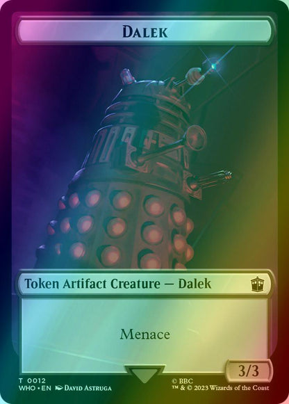 Alien Salamander Token (16) // Dalek Token (12) [Universes Beyond: Doctor Who: Tokens] [Foil]