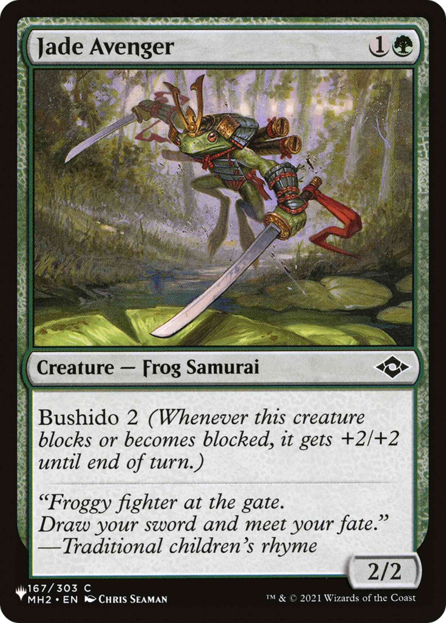 Jade Avenger [MH2-167] [The List] [Non-Foil]
