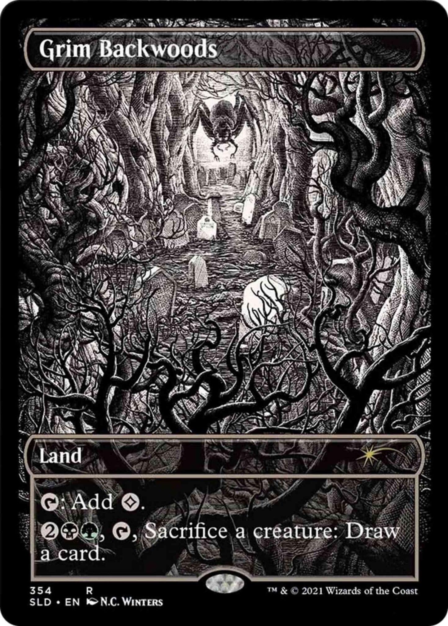 Grim Backwoods [0354] [Eternal Night Showcase] [Showcase: Midnight Hunt] [Secret Lair Drop] [Non-Foil]