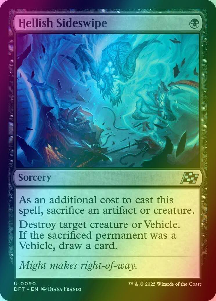 Hellish Sideswipe [90] [Aetherdrift] [Foil]