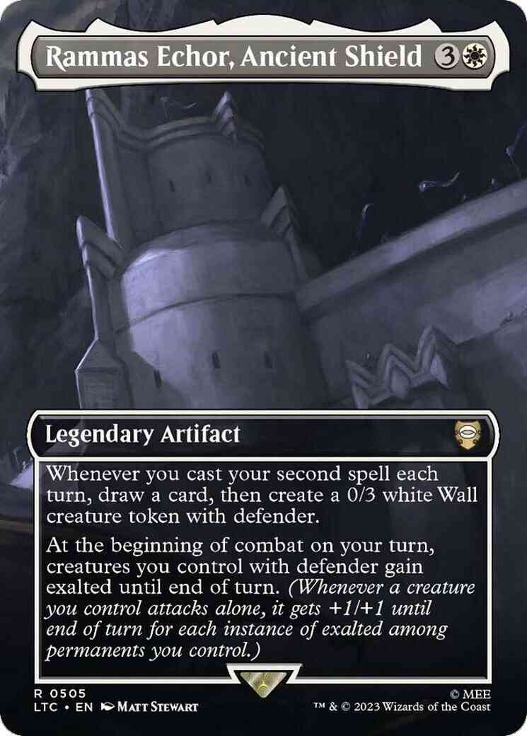 Rammas Echor, Ancient Shield [505] [Borderless] [The Lord of the Rings: Tales of Middle-earth: Commander] [Non-Foil]