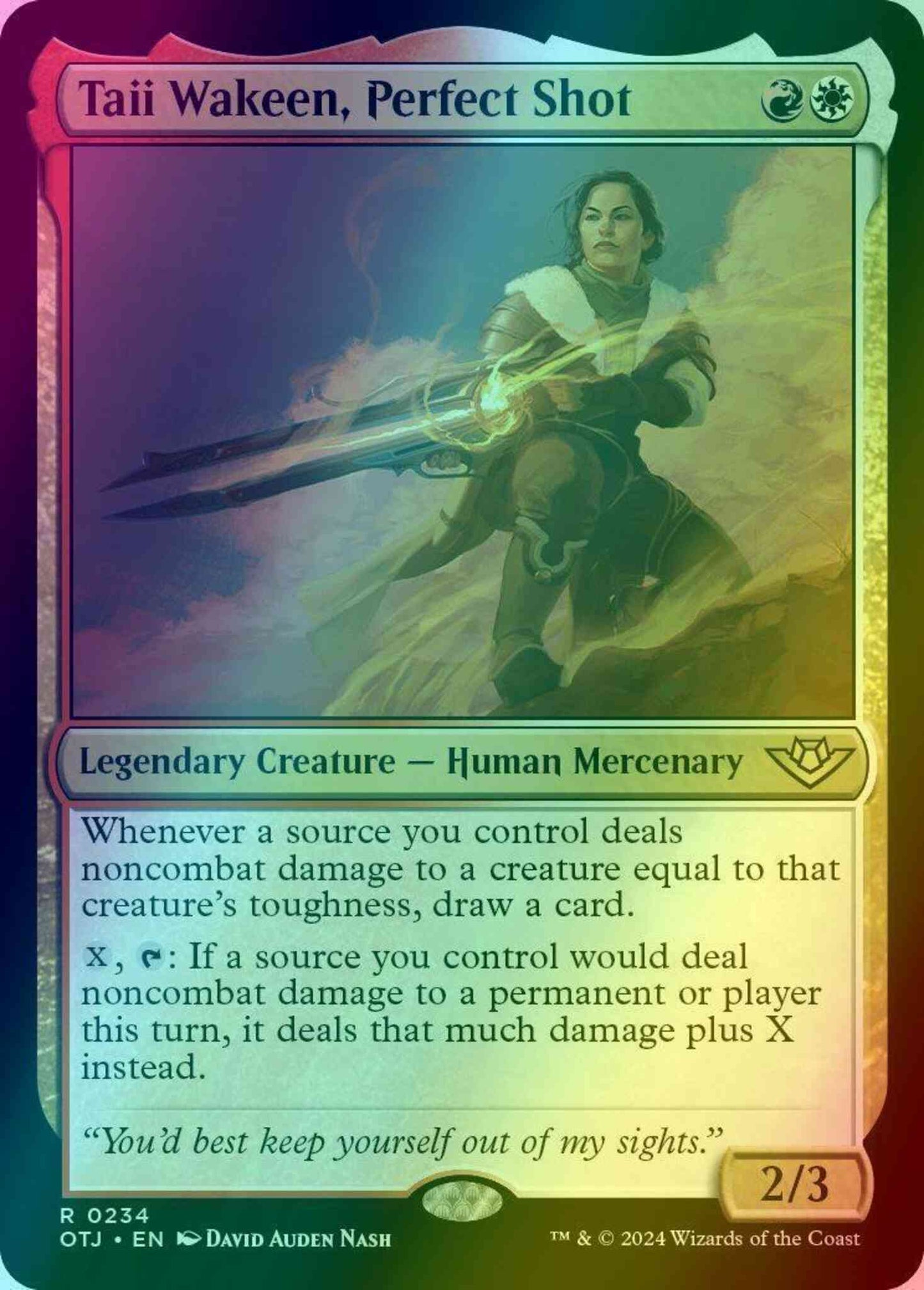 Taii Wakeen, Perfect Shot [234] [Outlaws of Thunder Junction] [Foil]