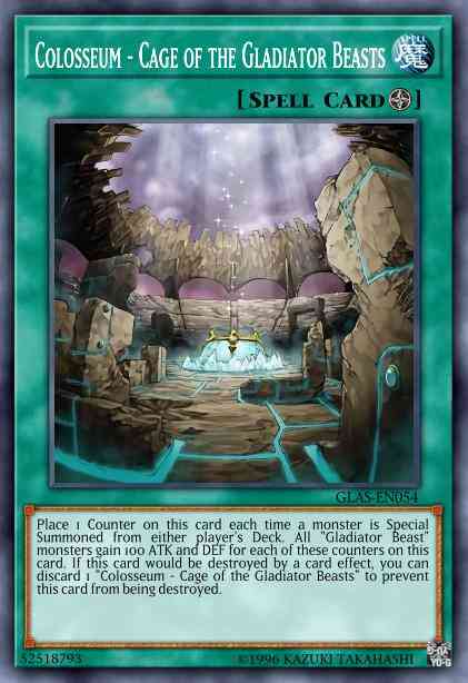 Colosseum - Cage of the Gladiator Beasts - GLAS-EN054 - Rare - 1st Edition
