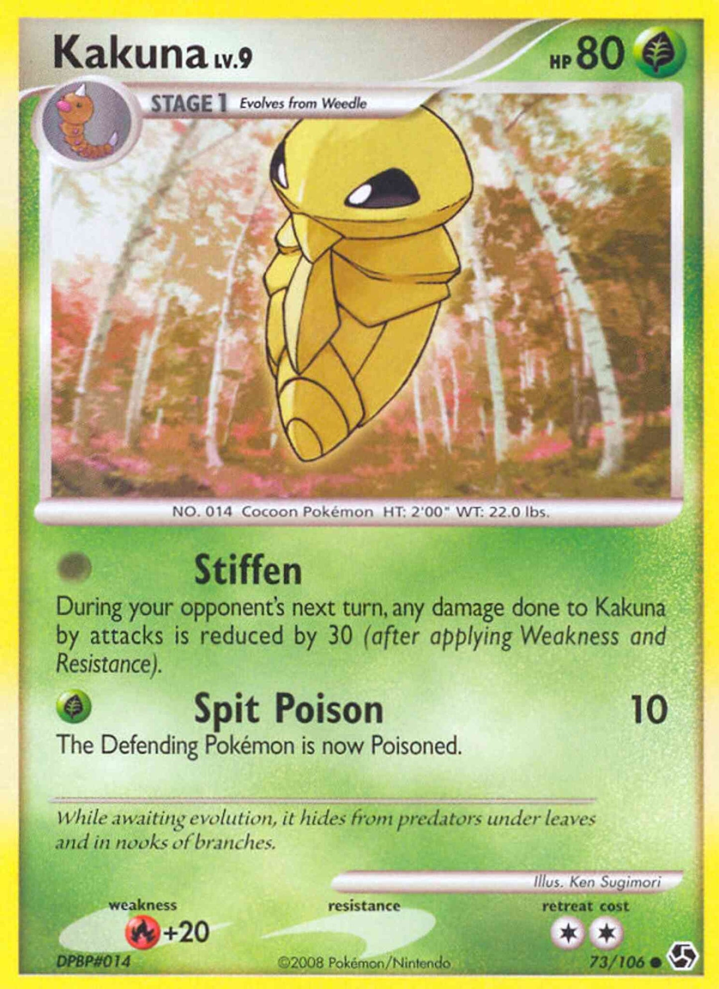 Kakuna - 73/106 - Common [dp4-73] [Reverse Holo]