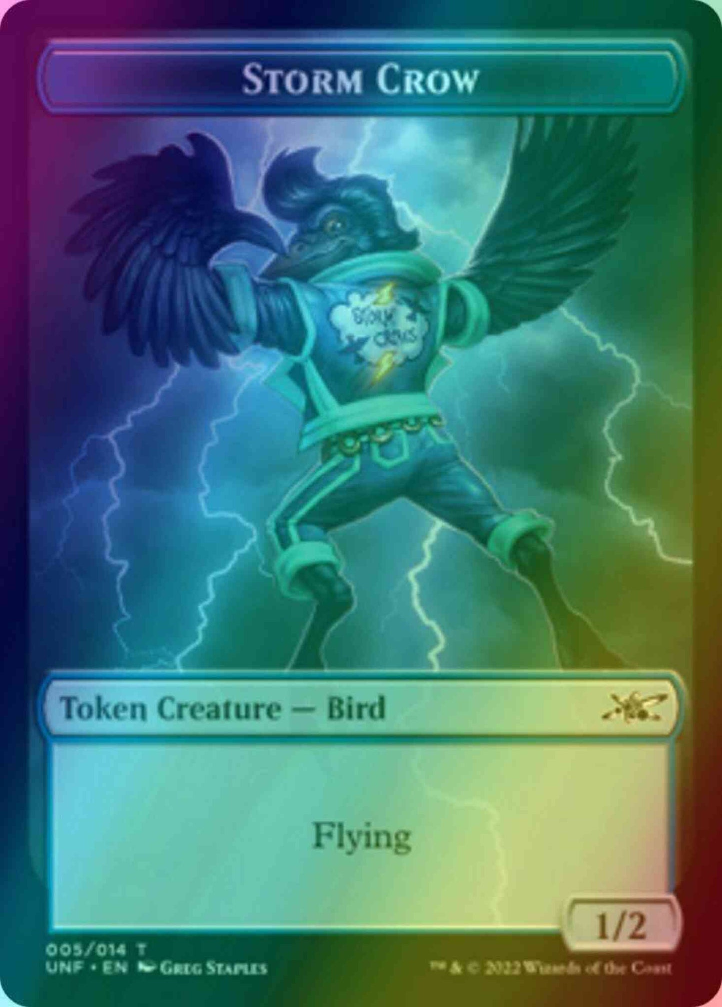 Storm Crow Token (05) // Zombie Employee Token (06) [Unfinity: Tokens] [Foil]