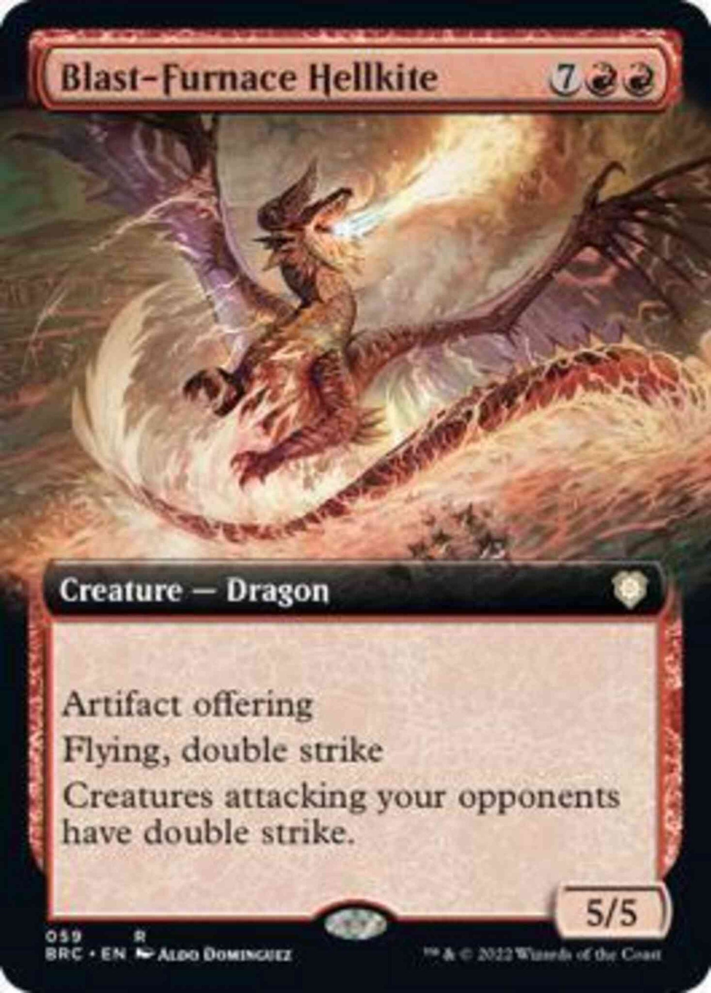 Blast-Furnace Hellkite [59] [Extended Art] [The Brothers' War: Commander] [Non-Foil]