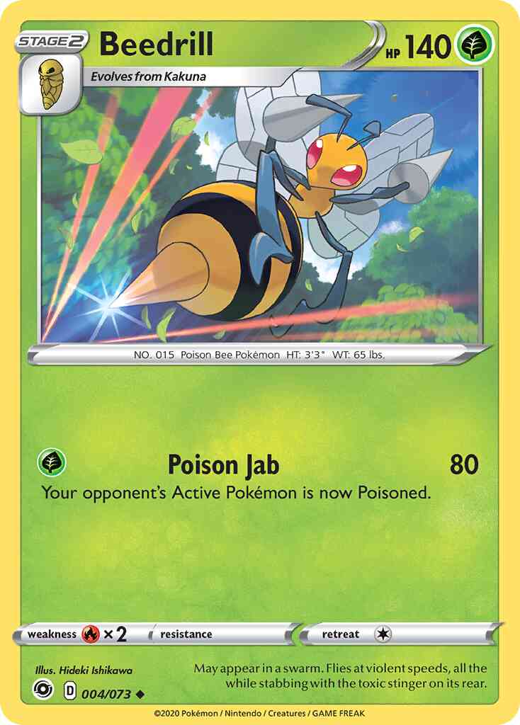 Beedrill - 004/073 - Uncommon [swsh35-004] [Non-Holo]