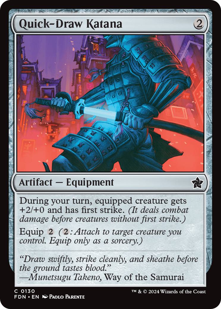 Quick-Draw Katana [130] [Foundations] [Non-Foil]