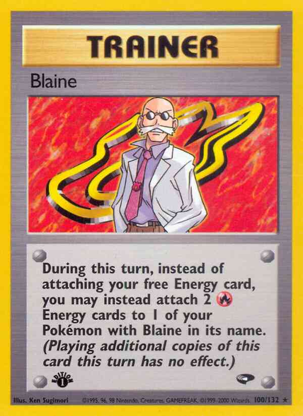 Blaine - 100/132 - Rare - 1st Edition [gym2-100] [Non-Holo]