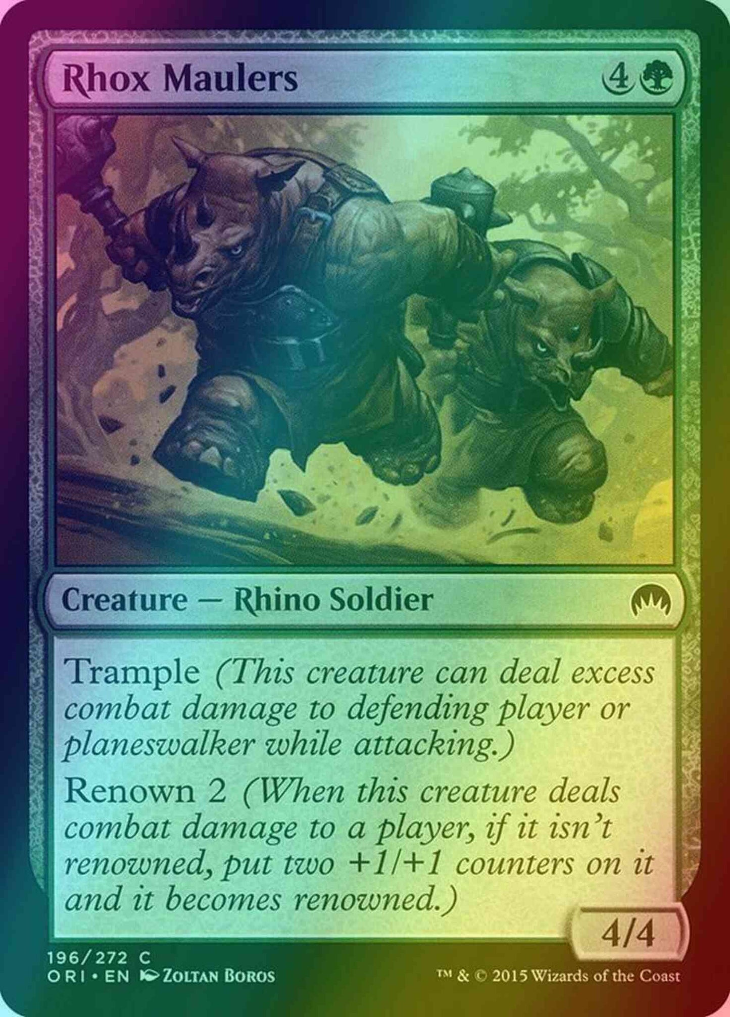 Rhox Maulers [196] [Magic Origins] [Foil]