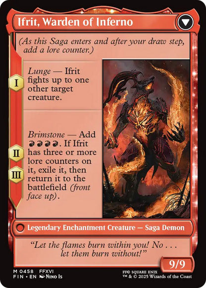 Clive, Ifrit's Dominant // Ifrit, Warden of Inferno [458] [Extended Art] [FINAL FANTASY] [Non-Foil]