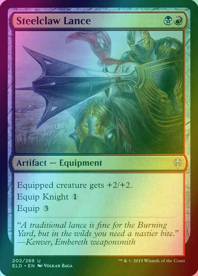 Steelclaw Lance [202] [Throne of Eldraine] [Foil]