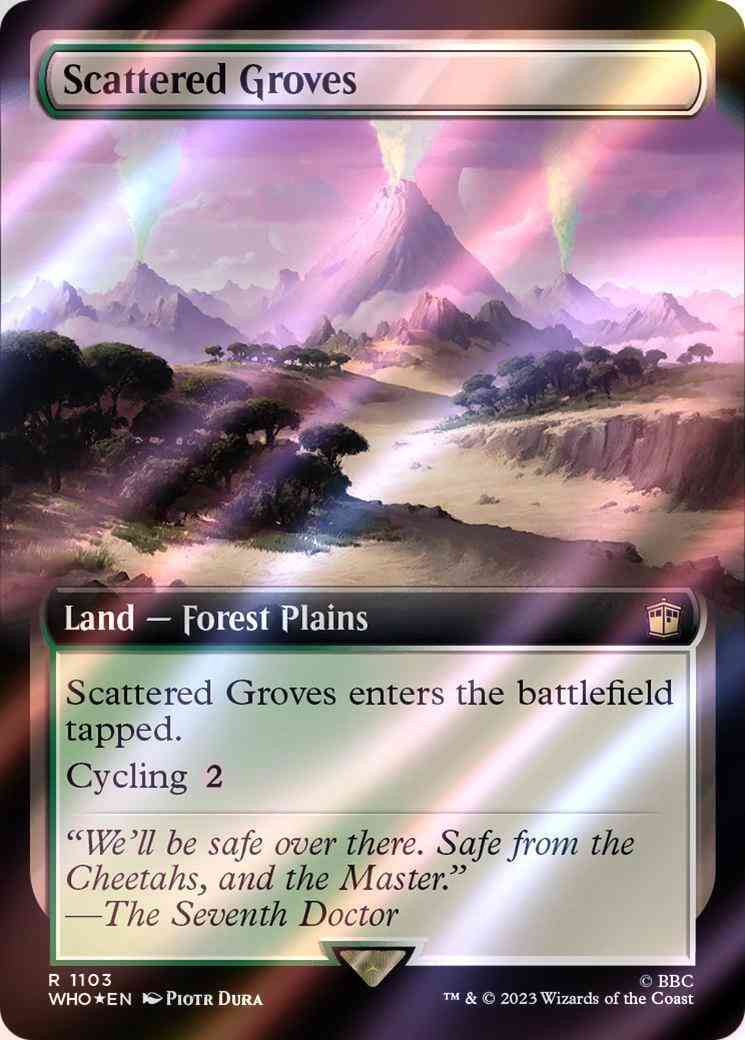 Scattered Groves [1103] [Extended Art] [Universes Beyond: Doctor Who] [Surge Foil]