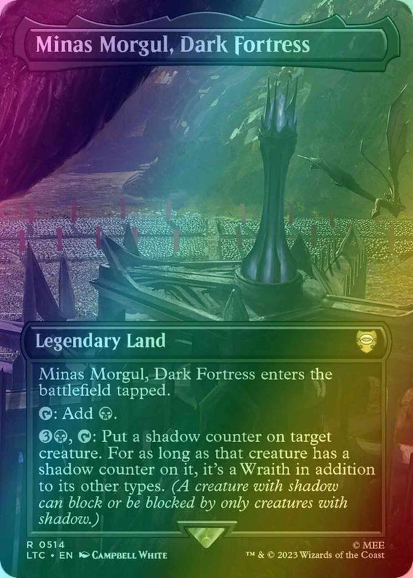 Minas Morgul, Dark Fortress [514] [Borderless] [The Lord of the Rings: Tales of Middle-earth: Commander] [Foil]