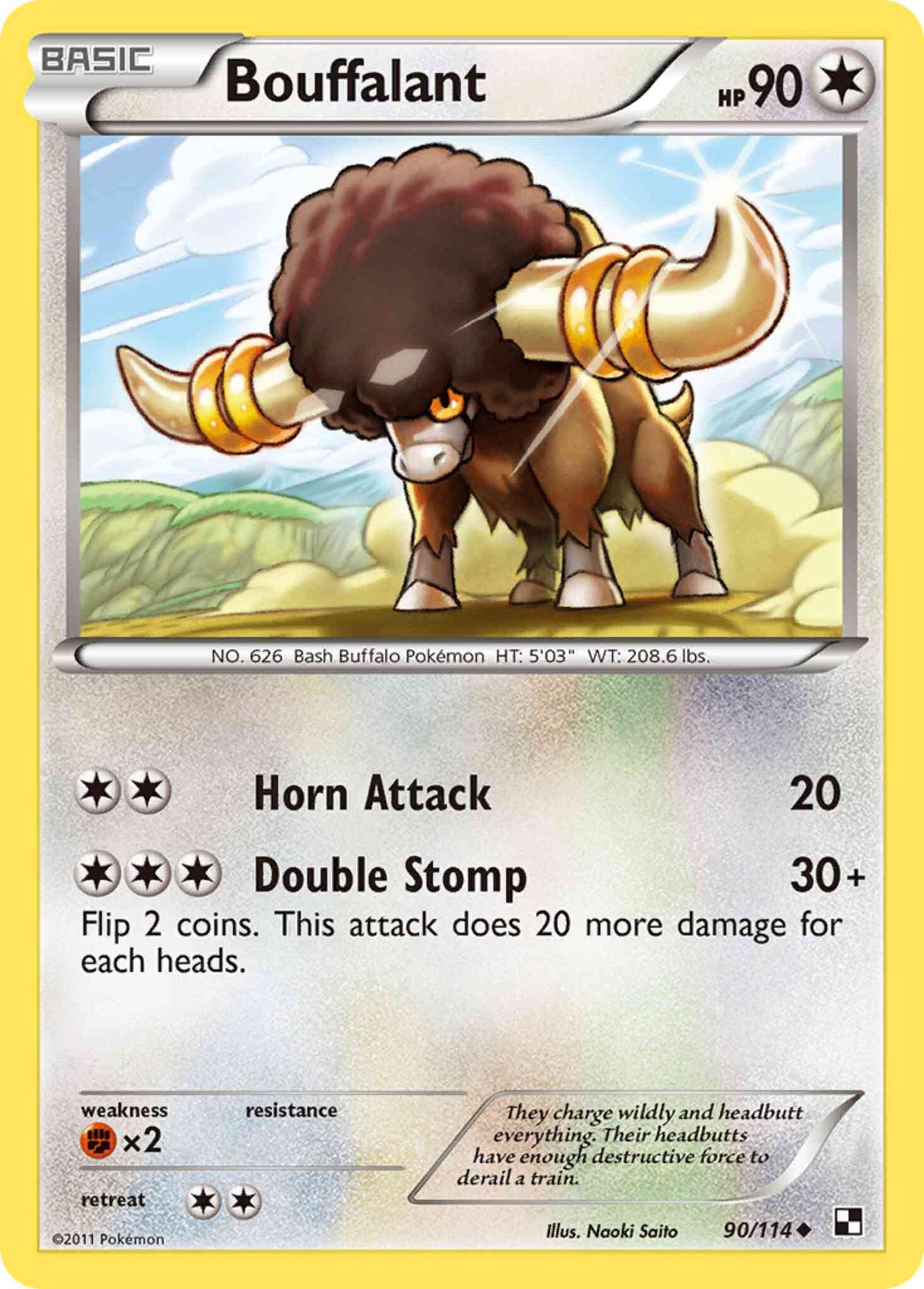 Bouffalant - 90/114 - Uncommon [bw1-90] [Non-Holo]