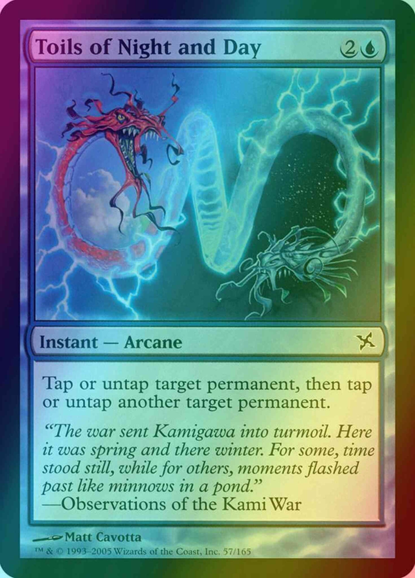 Toils of Night and Day [57] [Betrayers of Kamigawa] [Foil]
