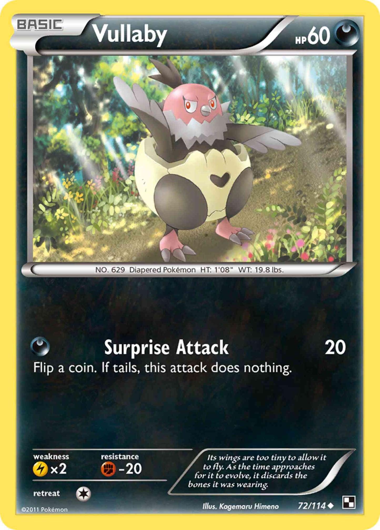 Vullaby - 72/114 - Uncommon [bw1-72] [Reverse Holo]