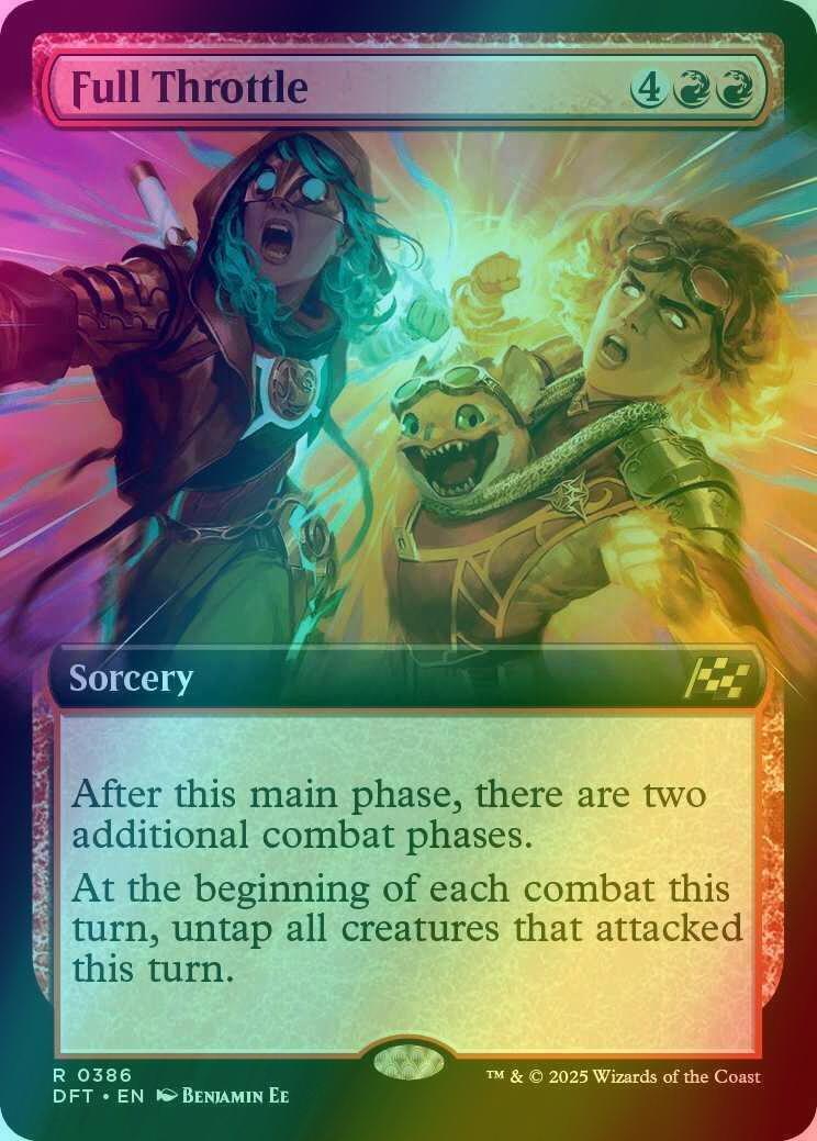 Full Throttle [386] [Extended Art] [Aetherdrift] [Foil]
