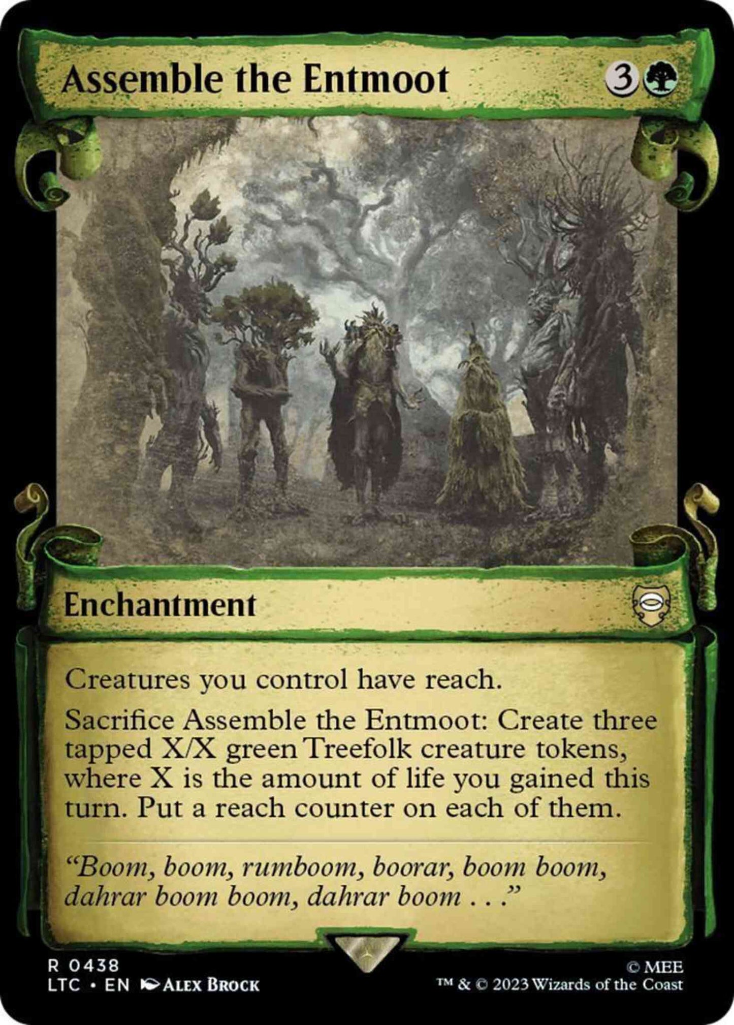 Assemble the Entmoot [438] [Scrolls Showcase] [The Lord of the Rings: Tales of Middle-earth: Commander] [Non-Foil]