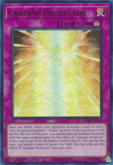Canopic Protector - MP24-EN244 - Ultra Rare - 1st Edition