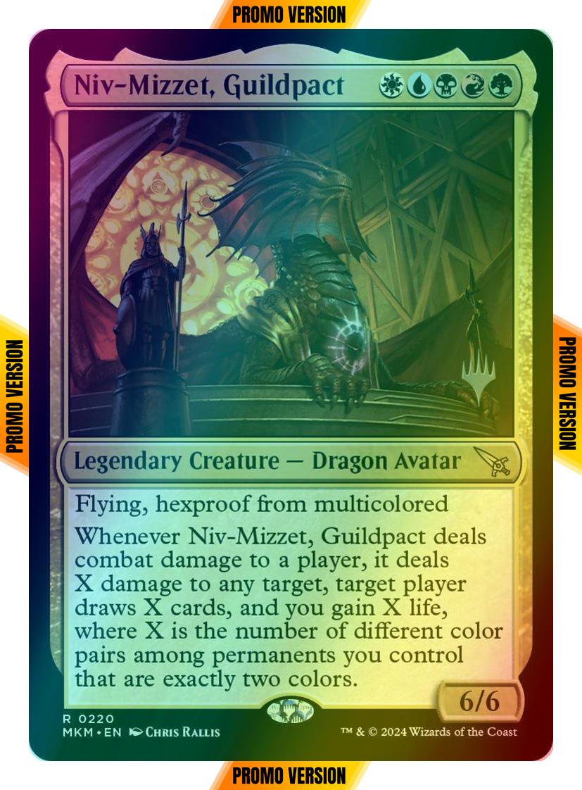 Niv-Mizzet, Guildpact [220p] [Promo Pack] [Murders at Karlov Manor: Promos] [Foil]