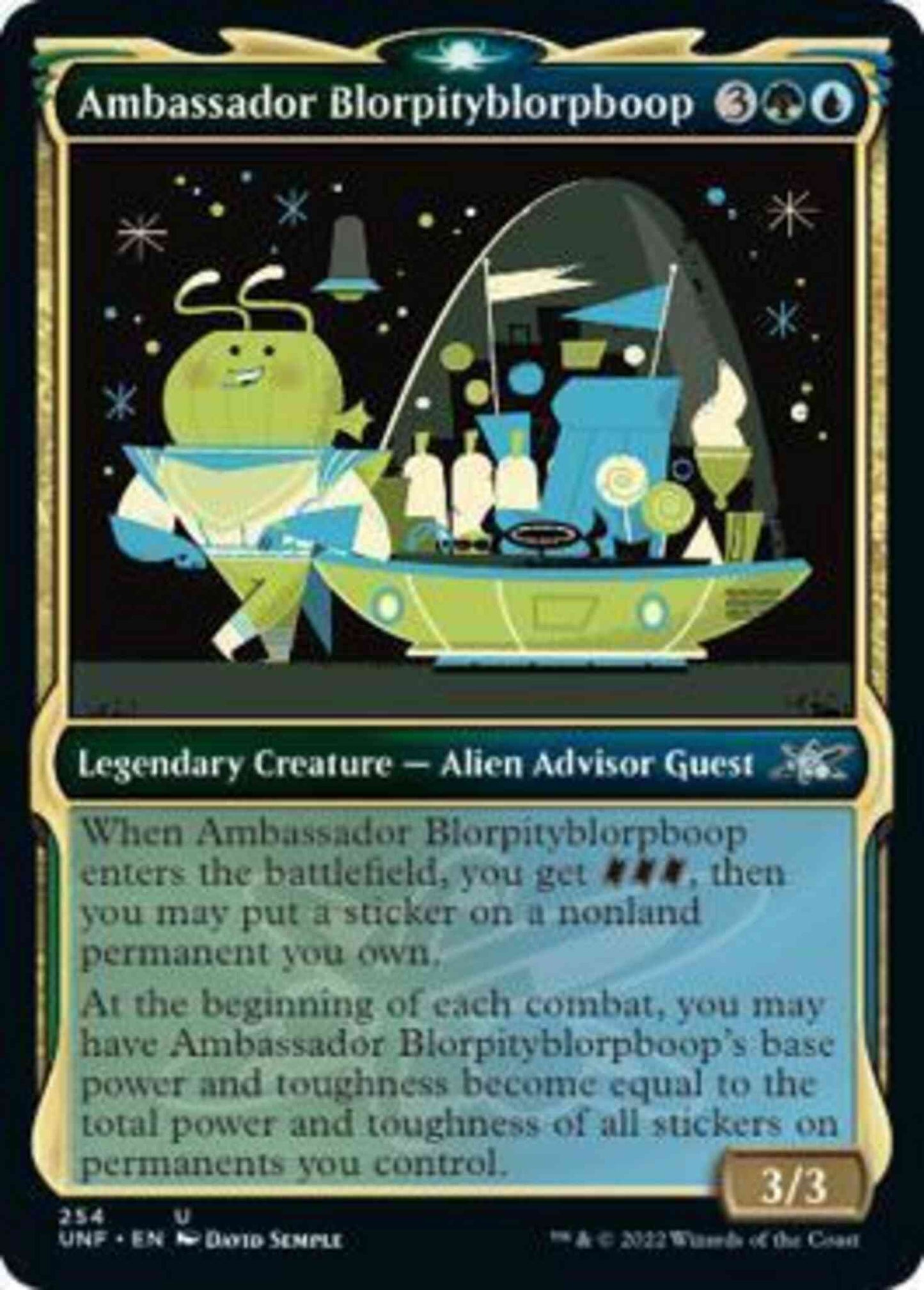 Ambassador Blorpityblorpboop [254] [Showcase Cards of Tomorrow] [Unfinity] [Non-Foil]