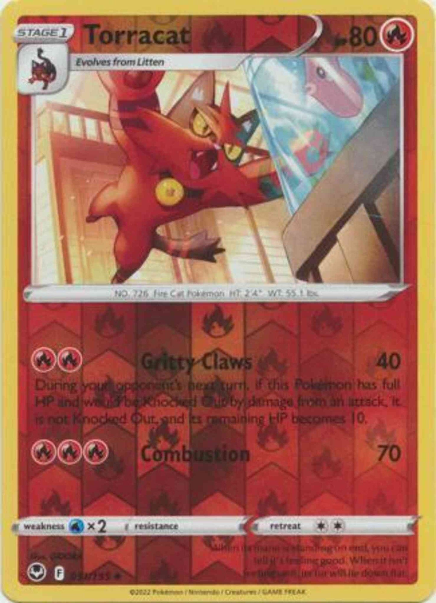 Torracat - 031/195 - Uncommon [swsh12-031] [Reverse Holo]