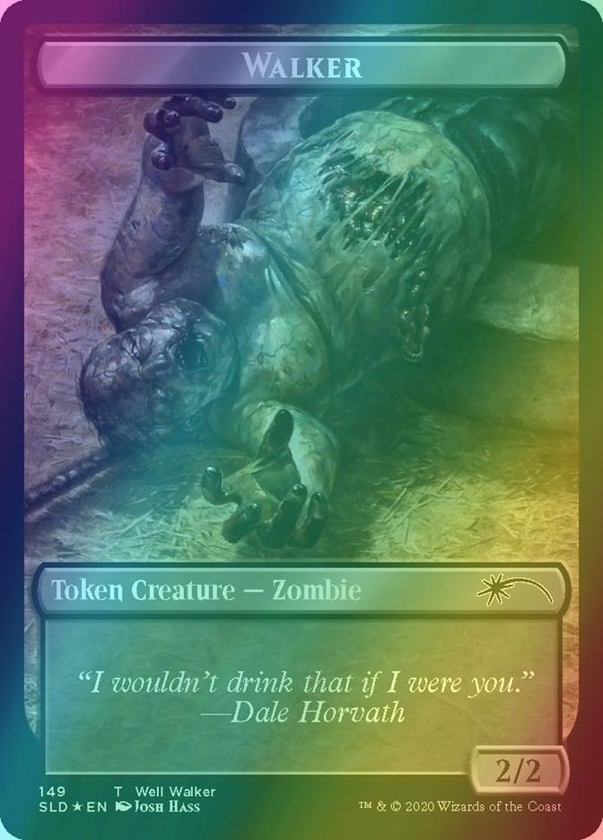 Walker Token (148) // Walker Token (149) [0148] [Full Art] [Walking Dead] [Secret Lair Drop] [Foil]